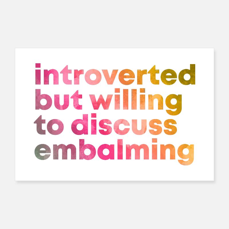 Embalming Poster 36" x 24" (90x60 cm)