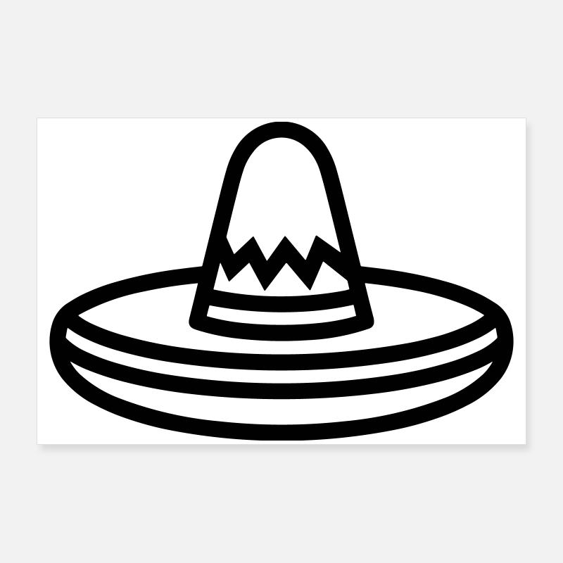 Mexican Hat Poster 36" x 24" (90x60 cm)