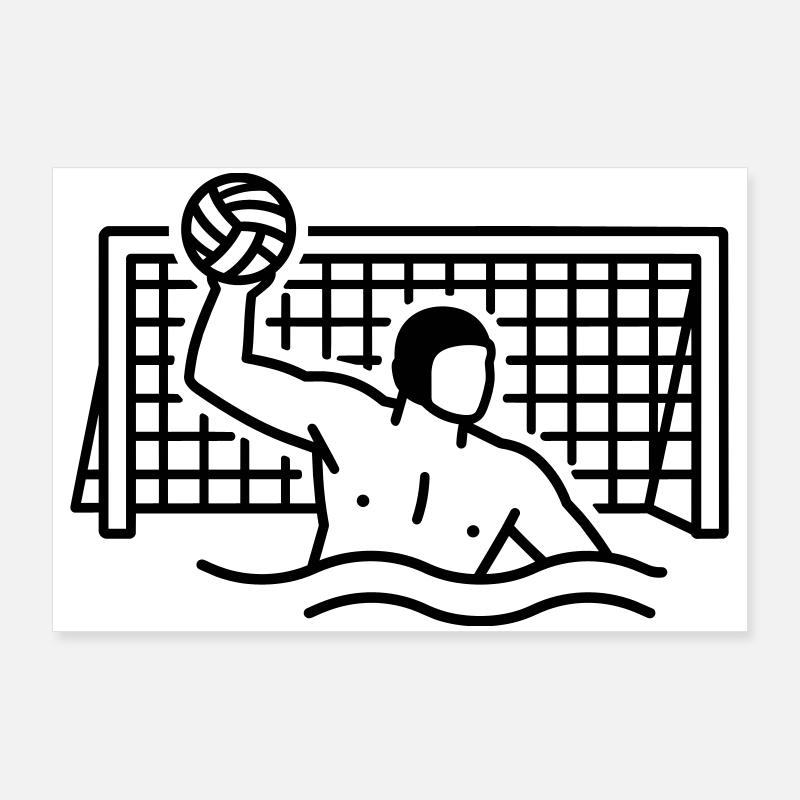 water polo Poster 36" x 24" (90x60 cm)