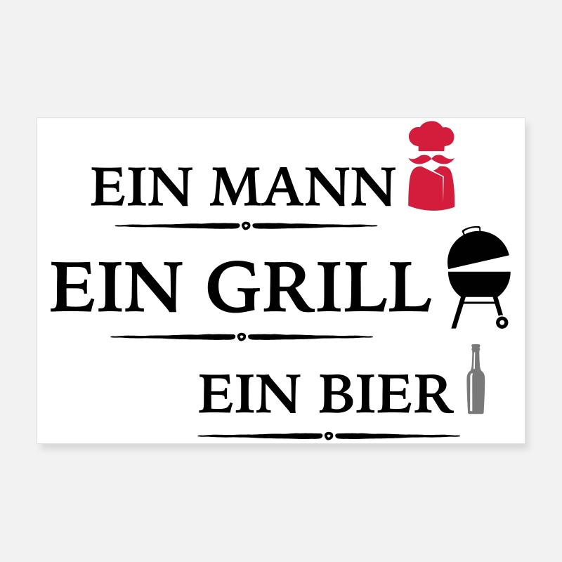 Grill Poster 90x60 cm