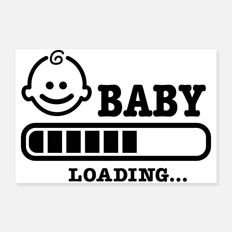 baby loading Poster 36" x 24" (90x60 cm)