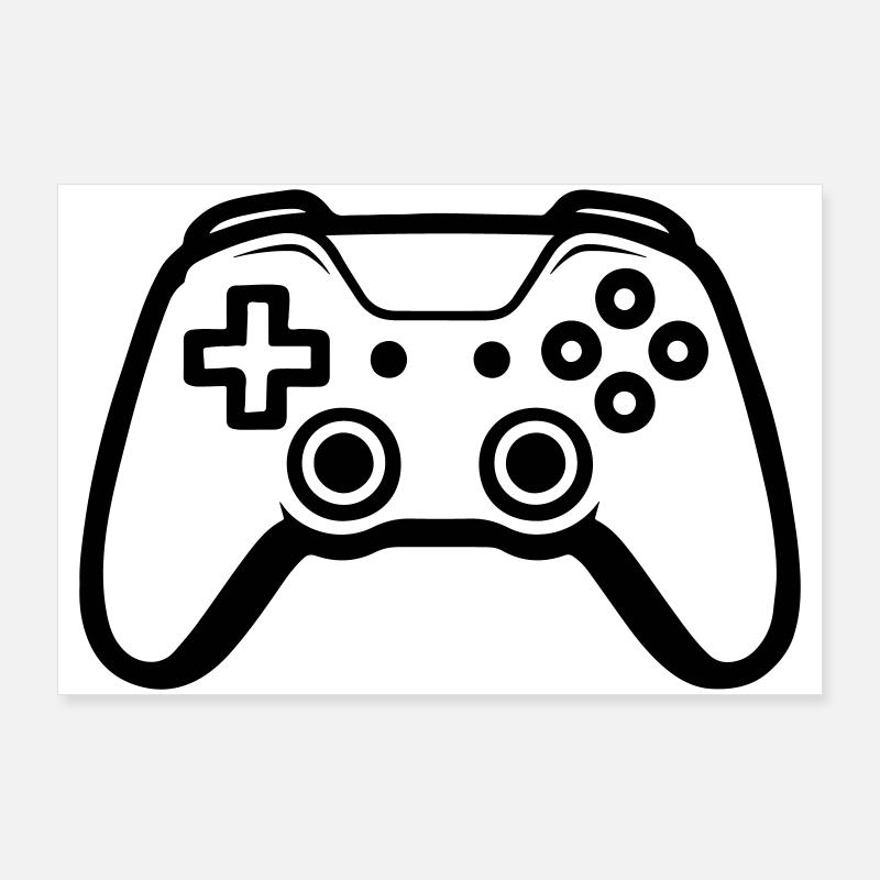 Manette Joypad Gamer Poster 90 x 60 cm