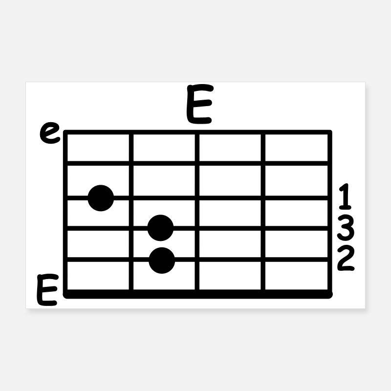 akkorde musiker Poster 90x60 cm