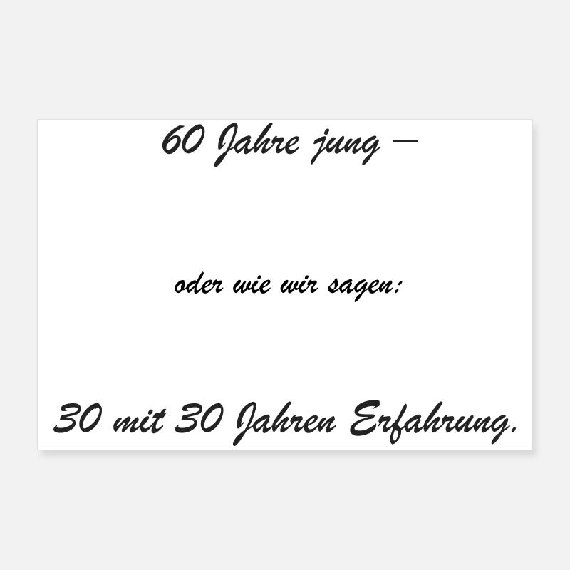 60 ans – 30 ans d’expérience Poster 90 x 60 cm
