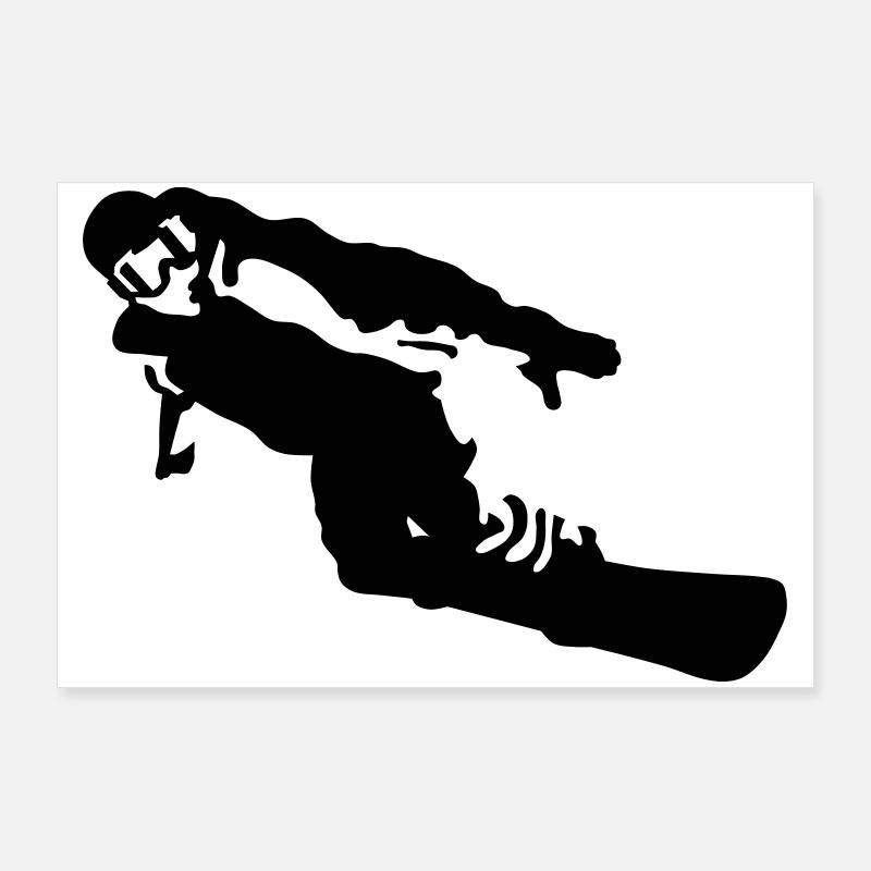 snowboarder Poster 90 x 60 cm