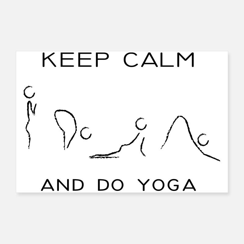 keep calm and do yoga Poster 90 x 60 cm