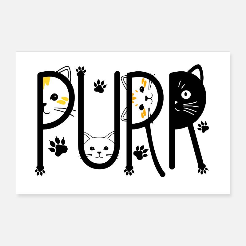 Ronronner Poster 90 x 60 cm