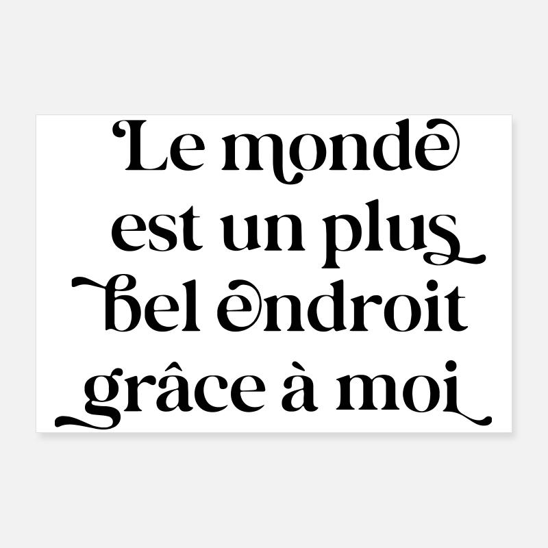 Wunderschöner Ort Dank Mirs – Sarkasmus Schwarzer Humor Poster 90x60 cm