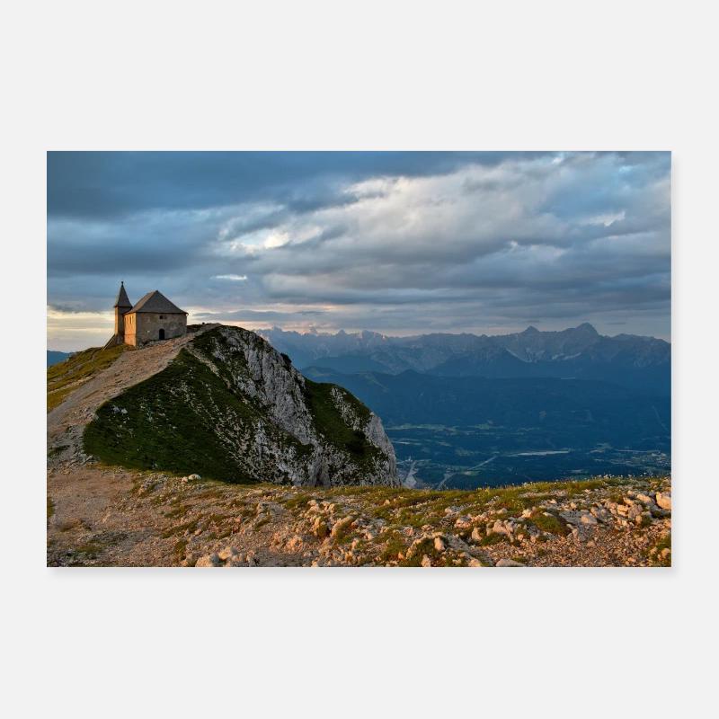 Dobratsch chapel Poster 36" x 24" (90x60 cm)