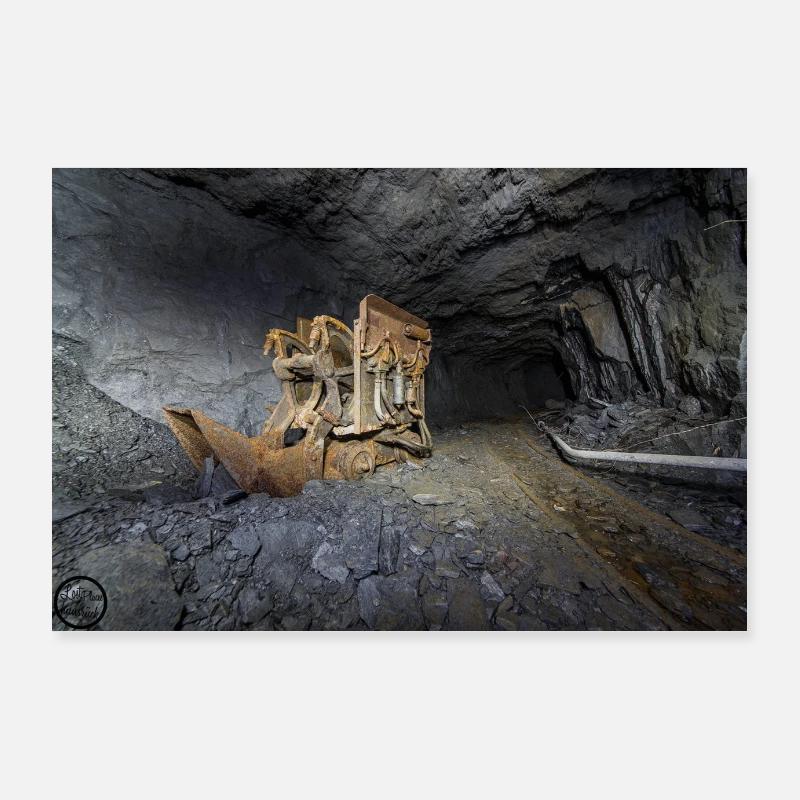 chargeur frontal - Poster 90 x 60 cm - blanc