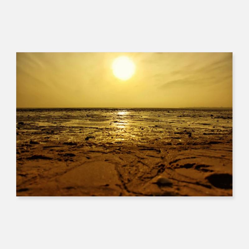sunset at the beach Poster 36" x 24" (90x60 cm)