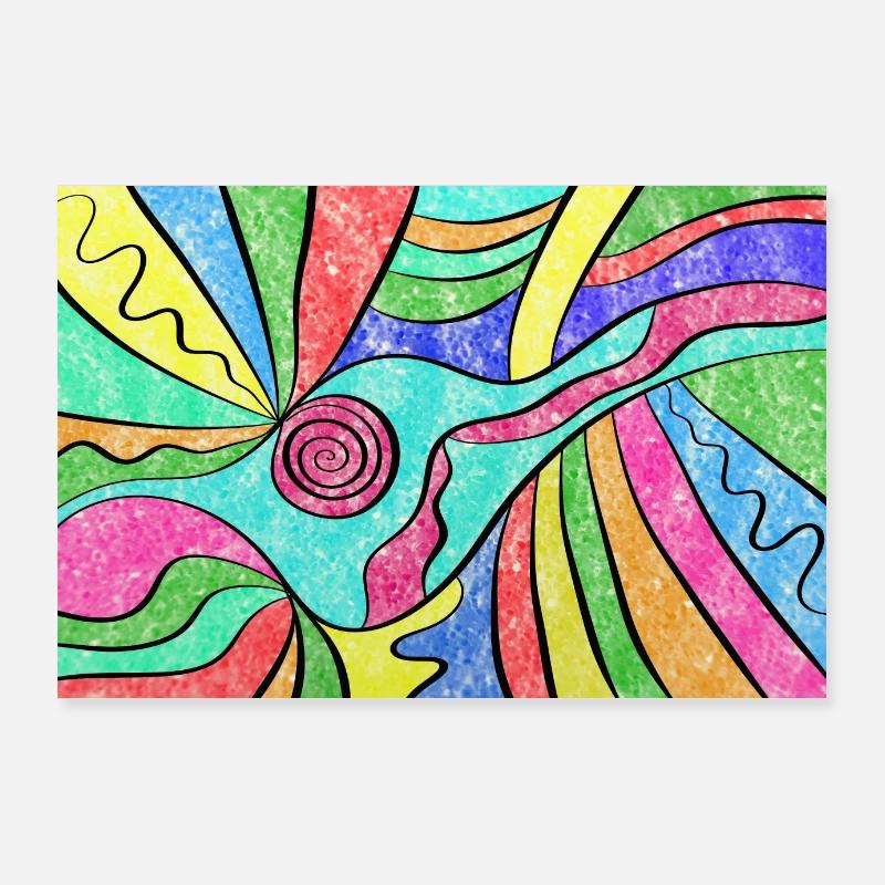 Moderne Kunst Poster 90x60 cm