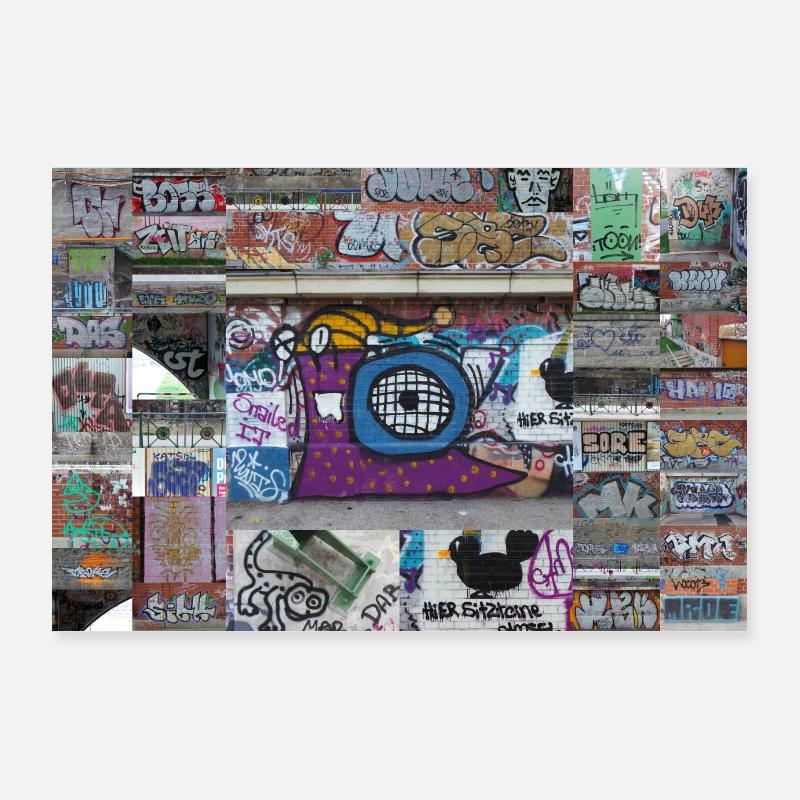 Graffiti Vienna XXVIIIc Poster 36" x 24" (90x60 cm)