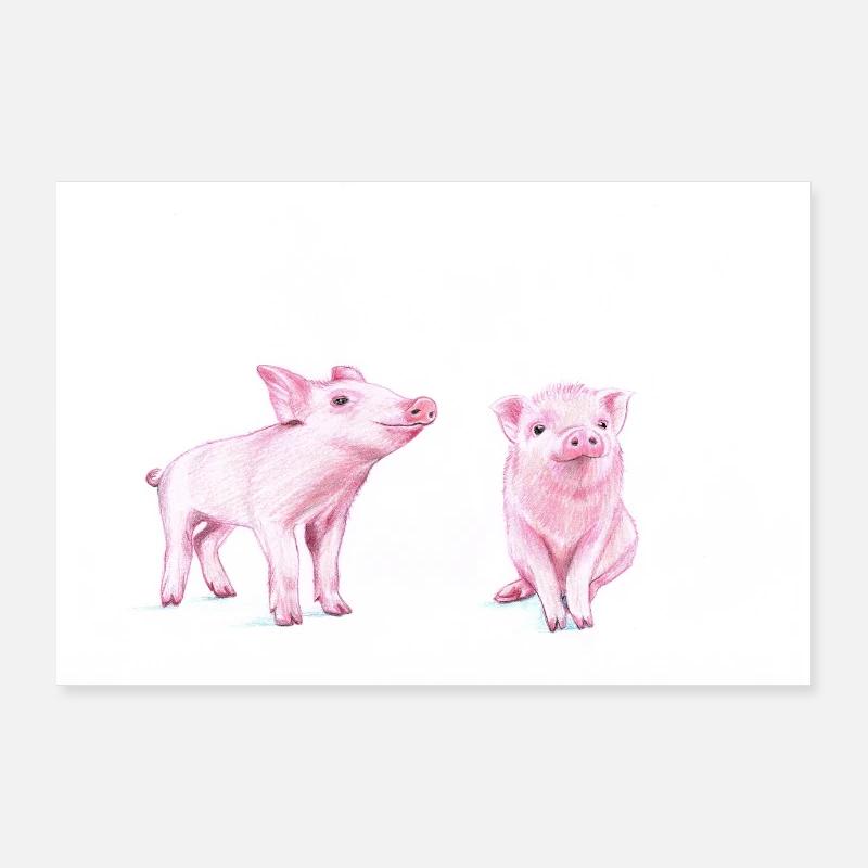 porcin Poster 90 x 60 cm