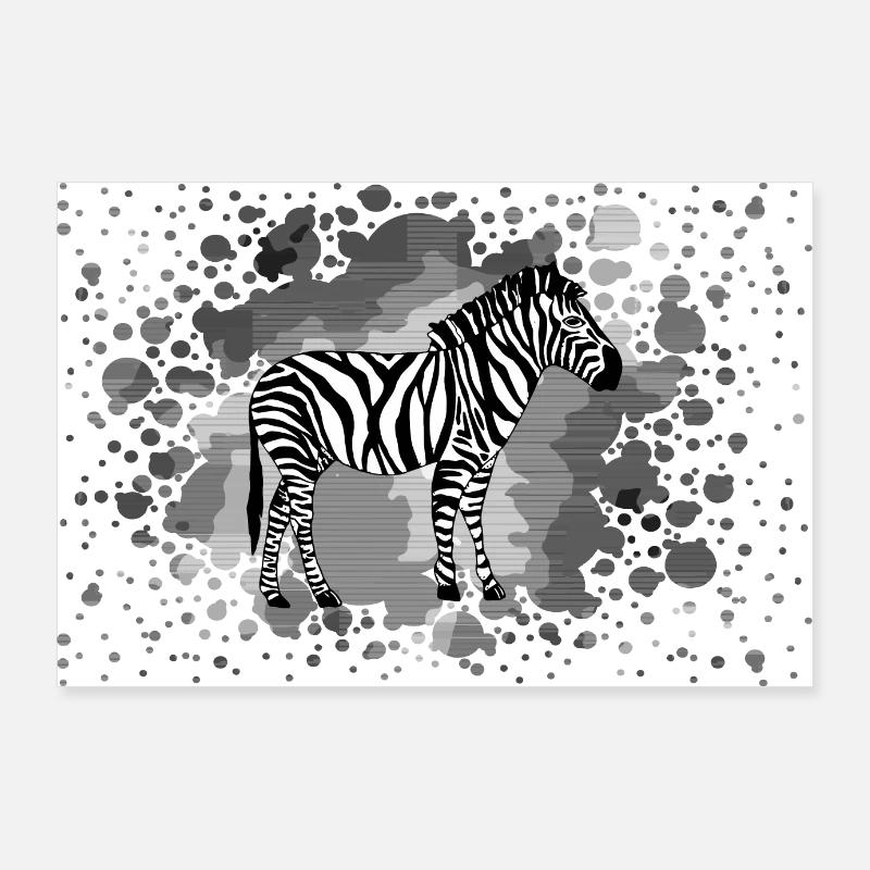 Zèbre Poster 90 x 60 cm