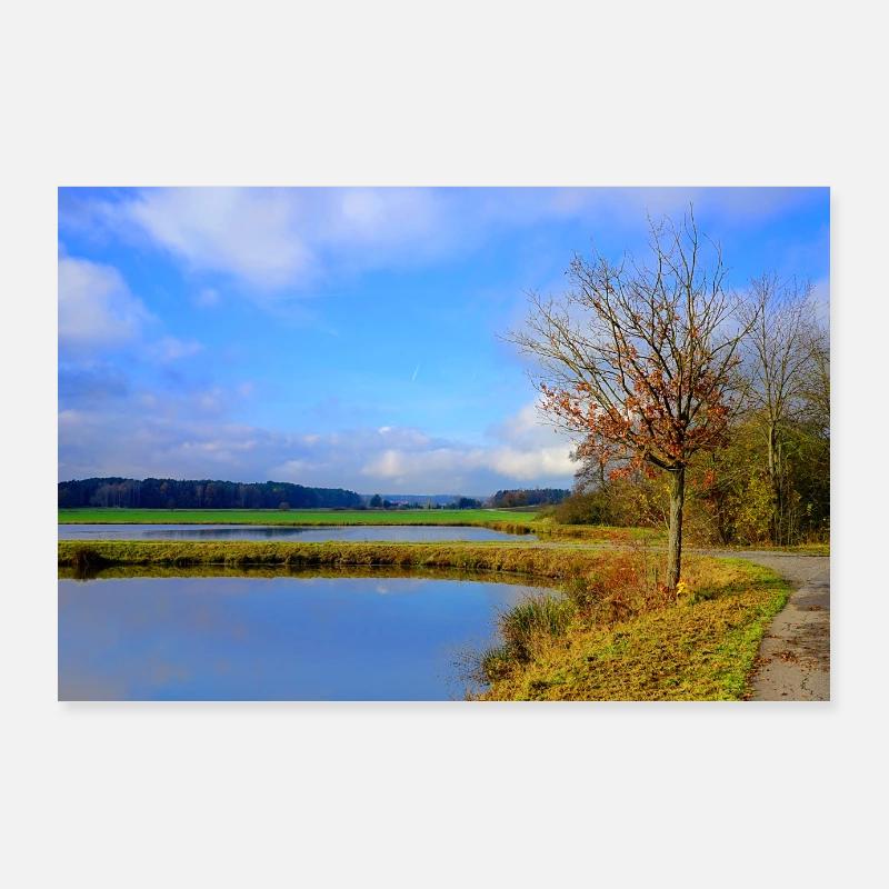 Wunderschöne Landschaft Poster 90x60 cm