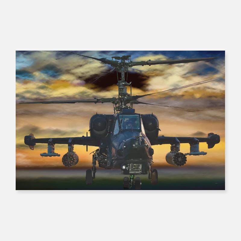 helicopter Poster 36" x 24" (90x60 cm)