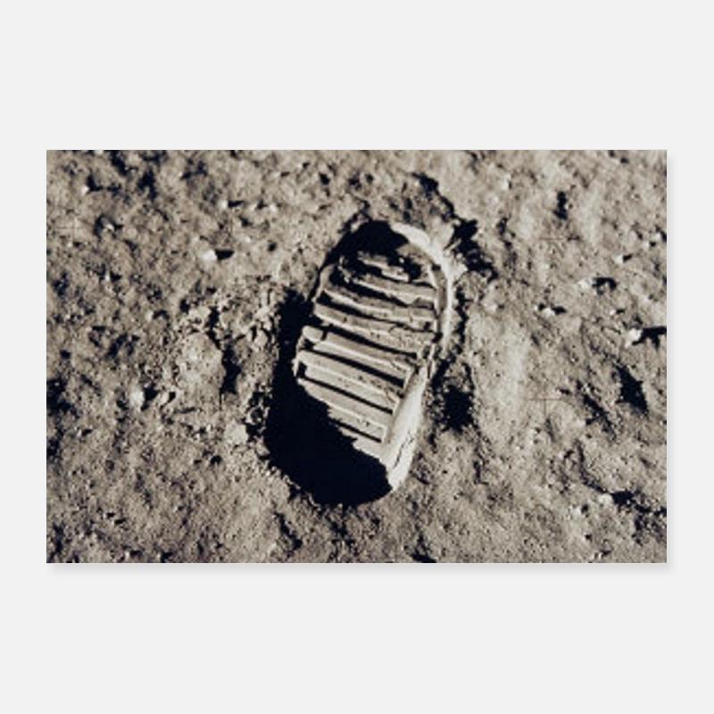Affiche de la lune Apollo11 Poster 90 x 60 cm