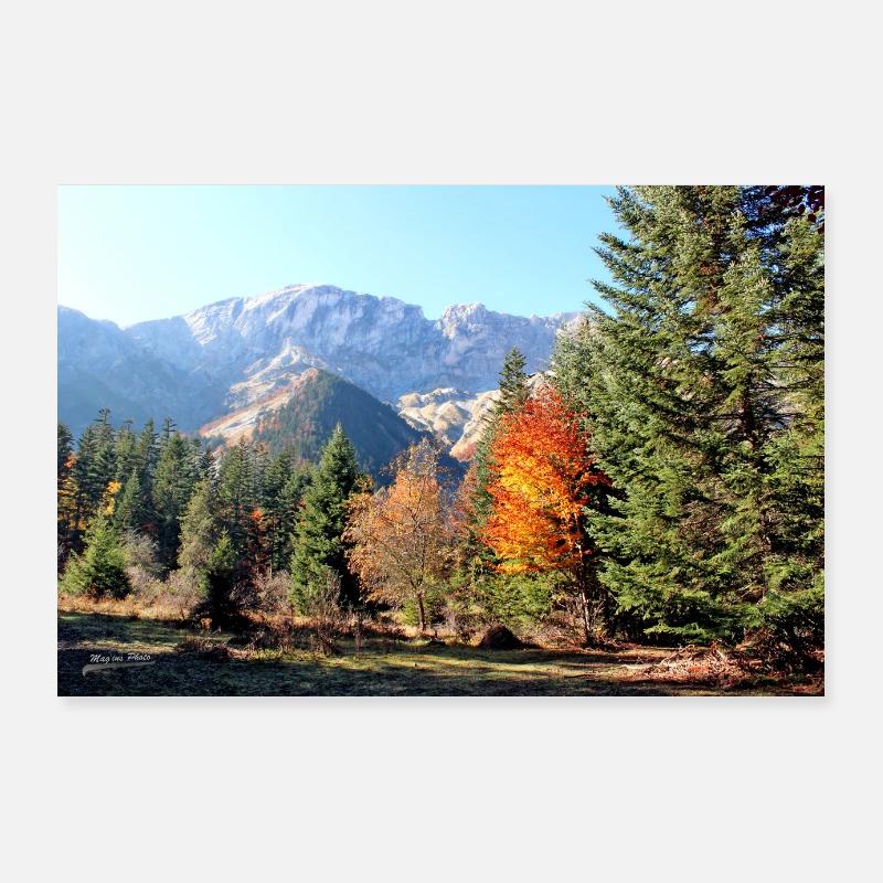 Plakat "Champsaur im Herbst" (Hautes-Alpes) Poster 90x60 cm