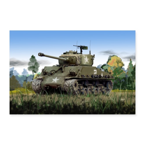 Sherman M4 - Poster 90x60 cm
