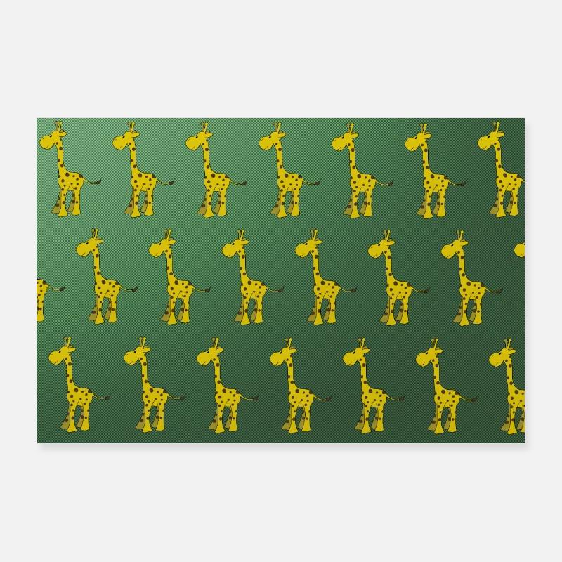 girafe Poster 90 x 60 cm