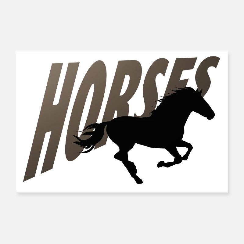 Horses Poster 36" x 24" (90x60 cm)