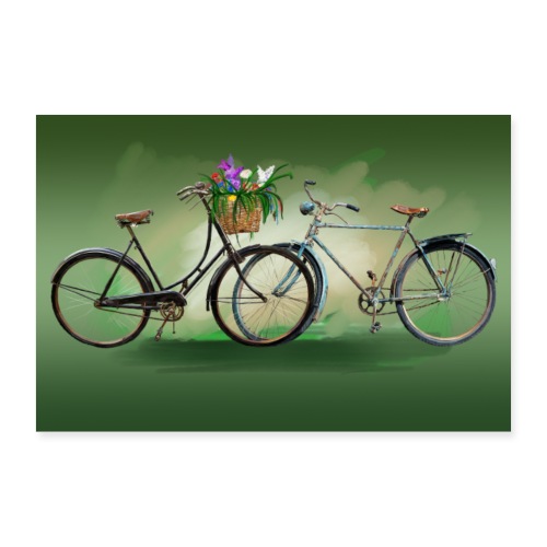 Fahrräder - Poster 90x60 cm