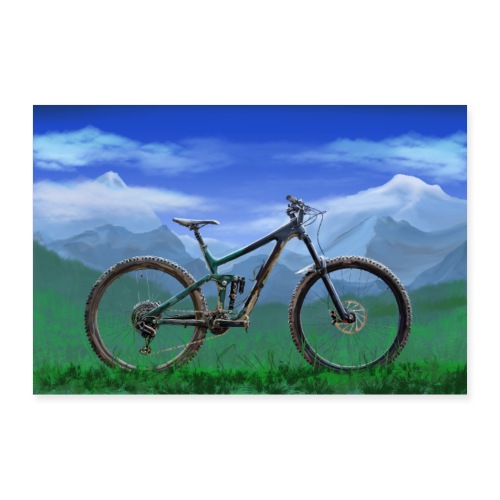 Mountainbike - Poster 90x60 cm
