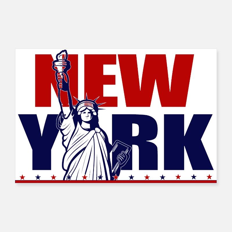 NEW YORK Liberty Poster 90x60 cm