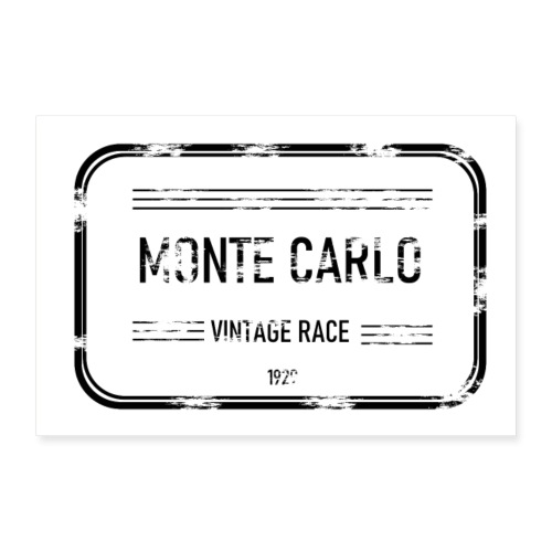 T-shirt vintage Monte Carlo 1929 - Poster 90 x 60 cm
