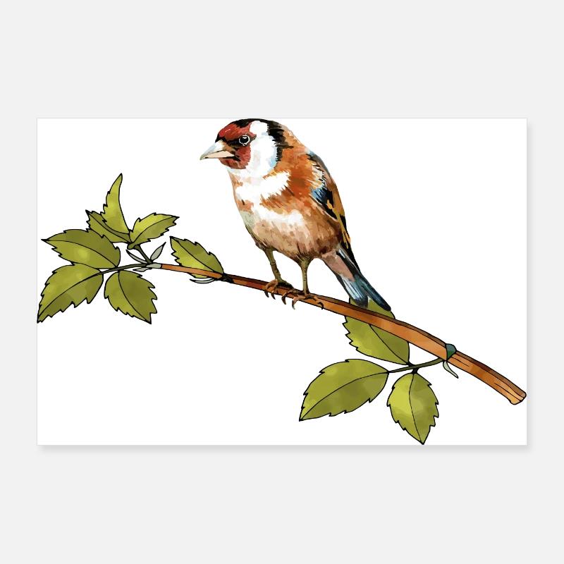 Vogel Poster 90x60 cm