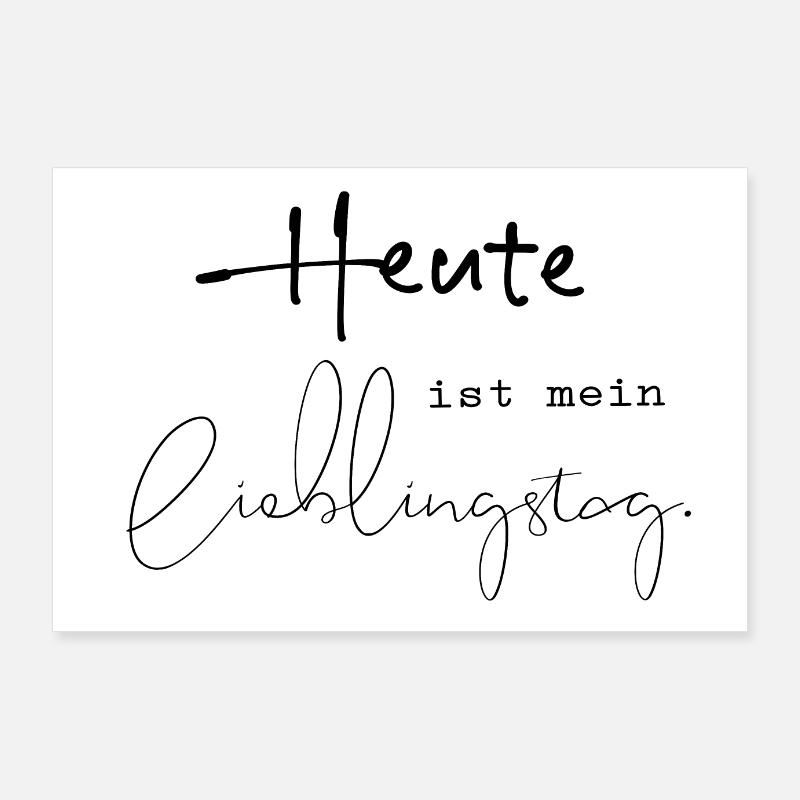 Lieblingstag. Poster 90x60 cm