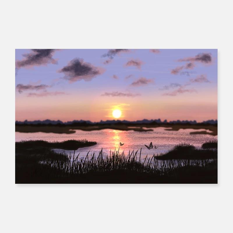 Lac Poster 90 x 60 cm