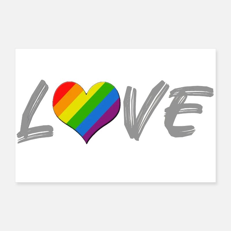 Amour LGBT Poster 90 x 60 cm
