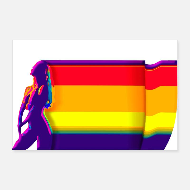 La trace d'un parfum Poster 90 x 60 cm