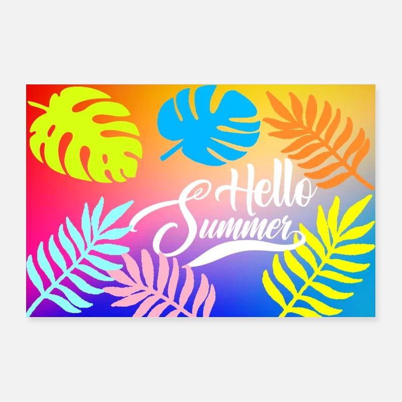 Hello Summer Poster 36" x 24" (90x60 cm)