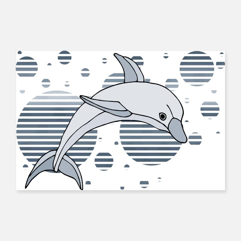 Dolphin Poster 36" x 24" (90x60 cm)