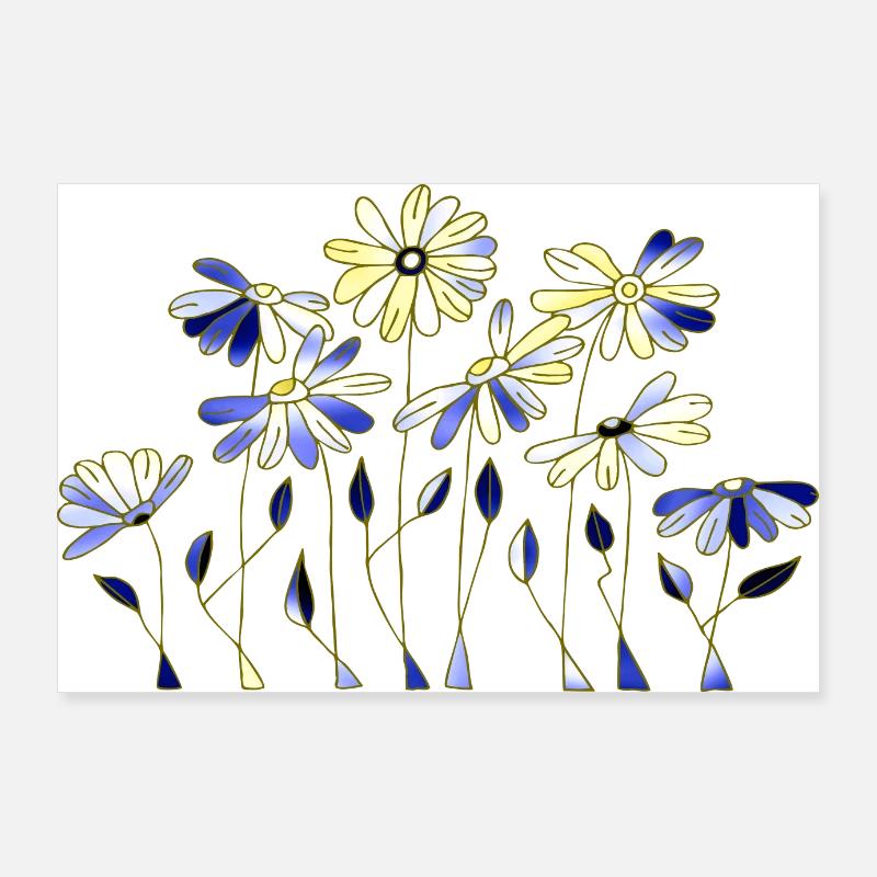 Blumen Poster 90x60 cm