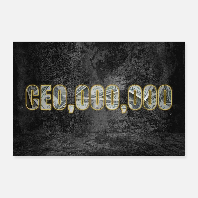 CE0,000,000 Entrepreneur Poster Poster 36" x 24" (90x60 cm)