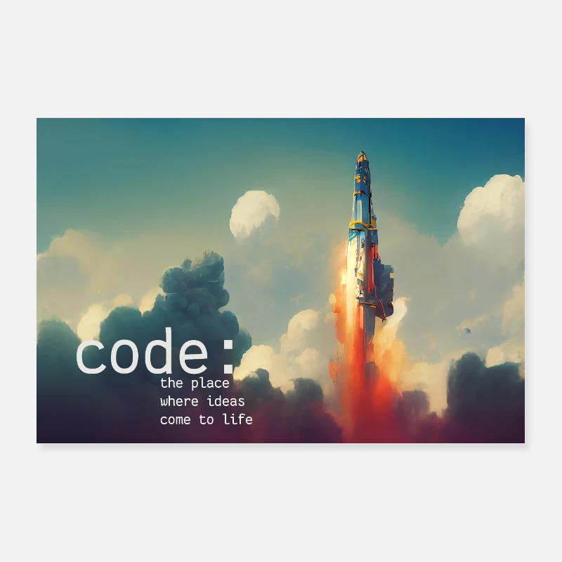 Code: Wo Ideen zum Leben erwachen (Take-off) Poster 90x60 cm
