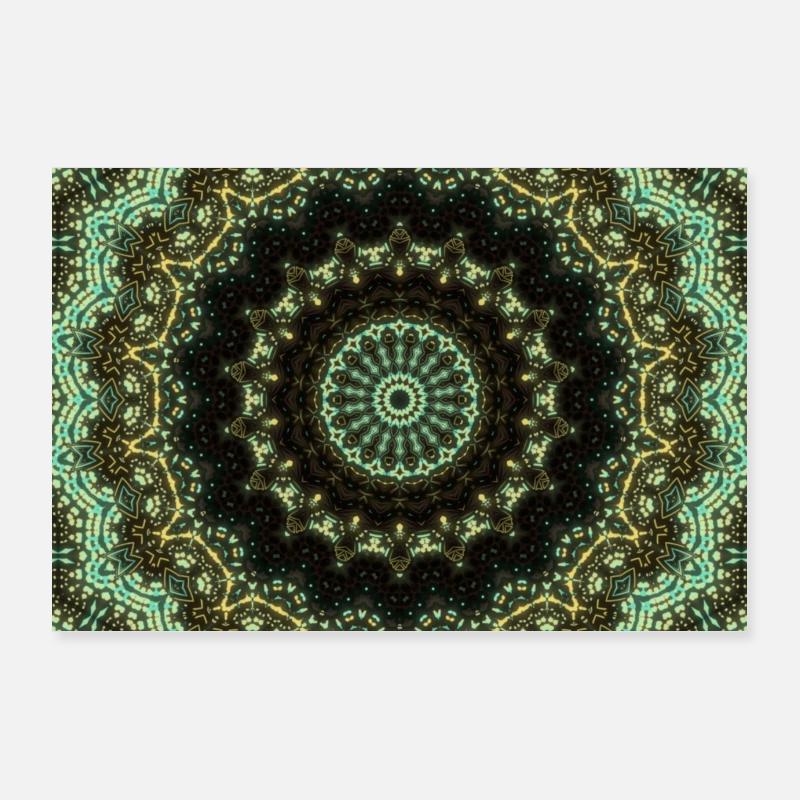 Affiche mandala n° 4 Poster 90 x 60 cm