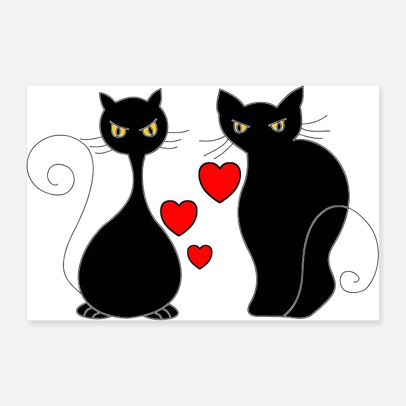 Katzen Poster 90x60 cm