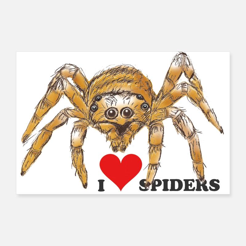 Araignée d’Halloween, Arachnophobie, Monstre Poster 90 x 60 cm