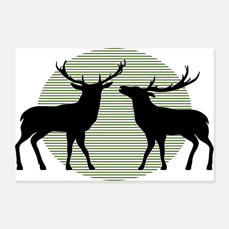 Deer Poster 36" x 24" (90x60 cm)