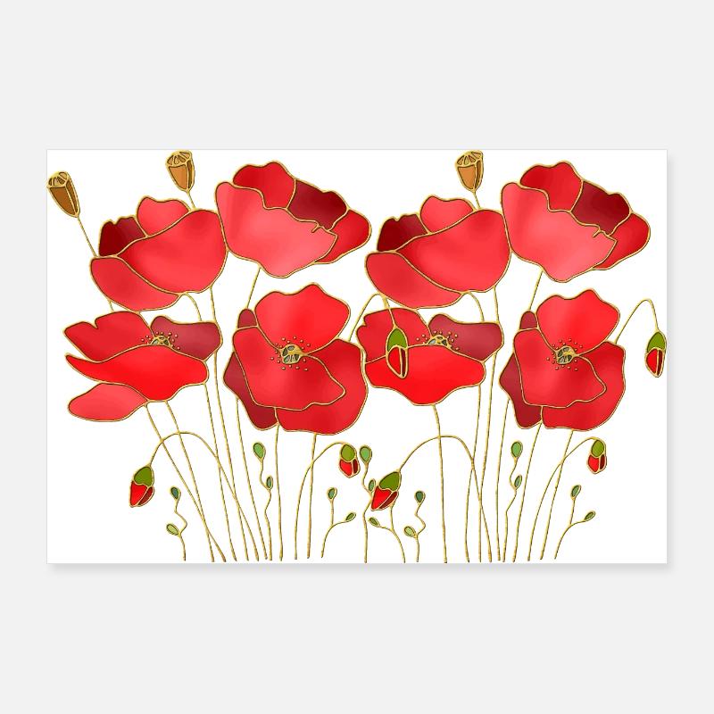 Blumen Poster 90x60 cm