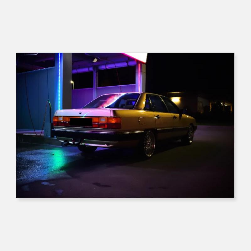 Klassiker bei Nacht Poster 90x60 cm