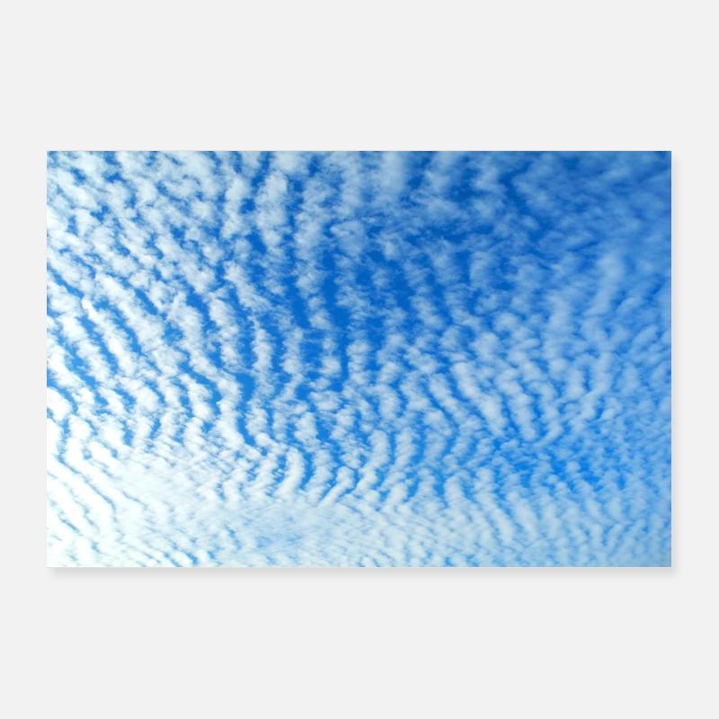 Affiche - Chaos Clouds 2 - Poster 90 x 60 cm - blanc