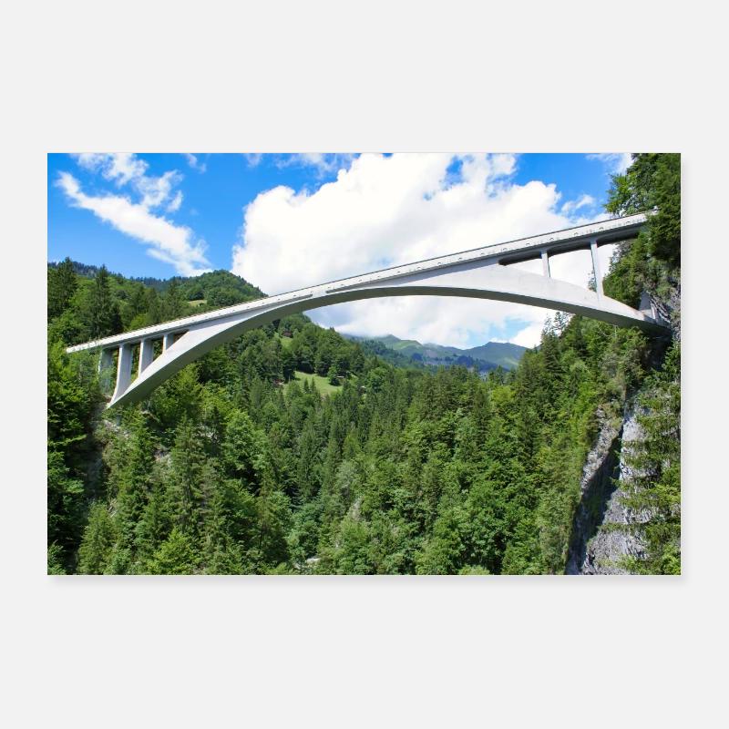 Pont Salginatobel Poster 90 x 60 cm