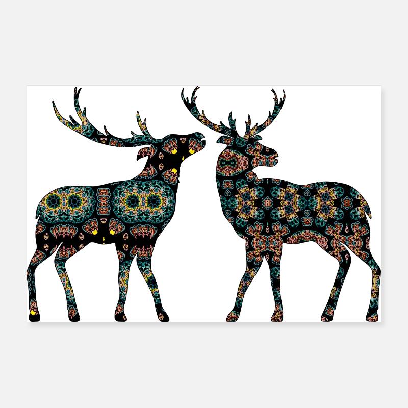Cerf Poster 90 x 60 cm