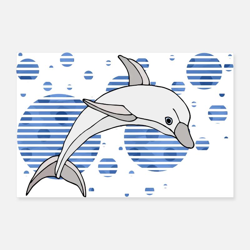 Dolphin Poster 36" x 24" (90x60 cm)
